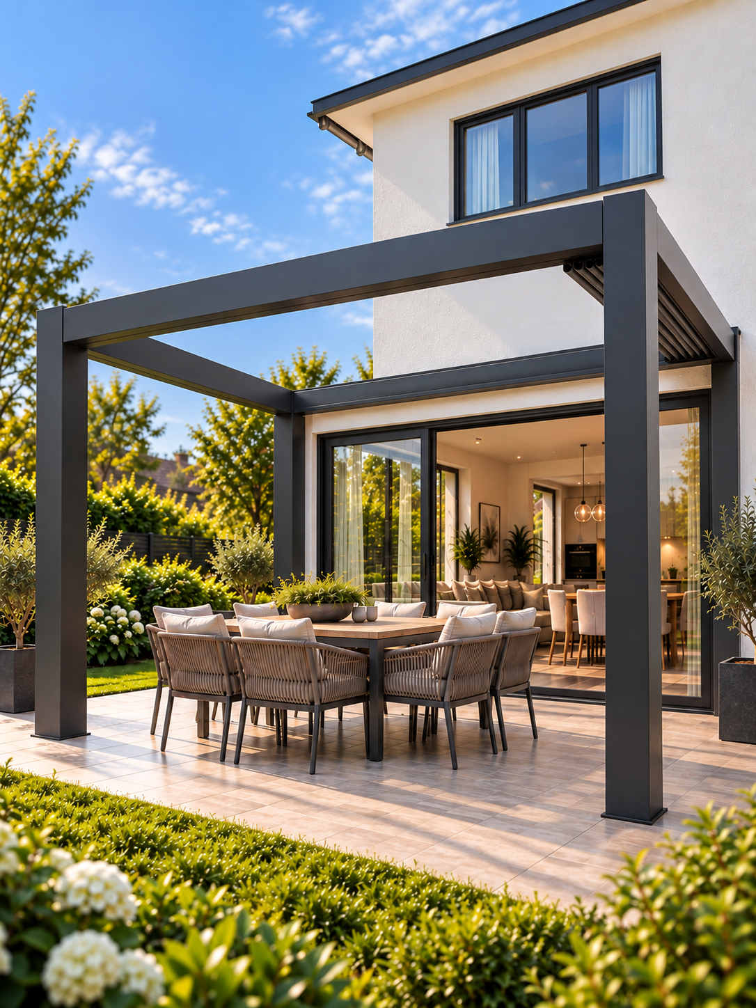 Aluminium Pergolas UK | PergoLIFE – Waterproof, Durable & Designed for
