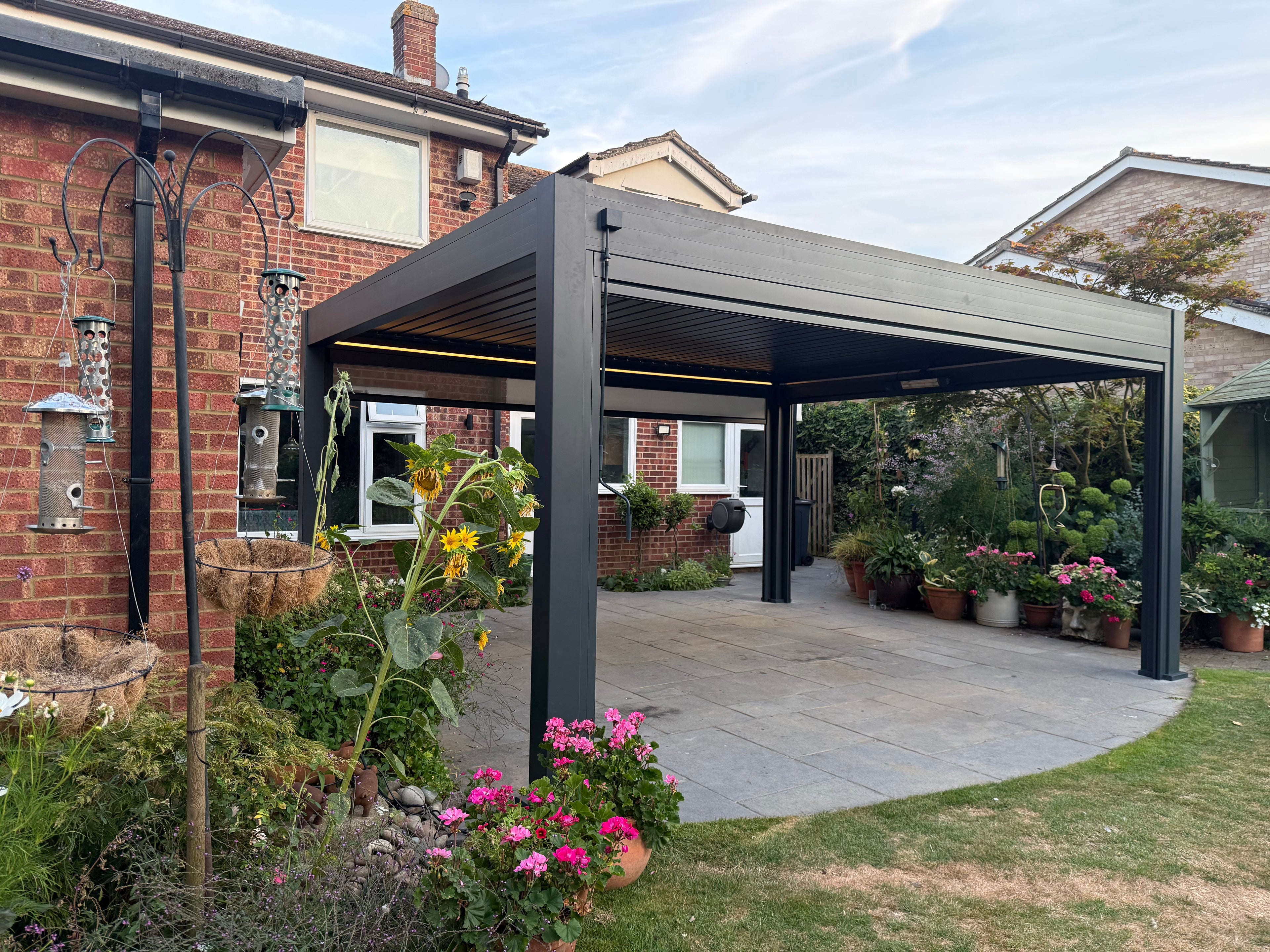 5m & 6m Large Aluminium Pergola