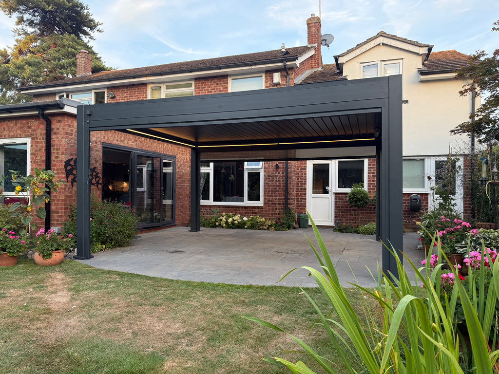 5m & 6m Large Aluminium Pergola