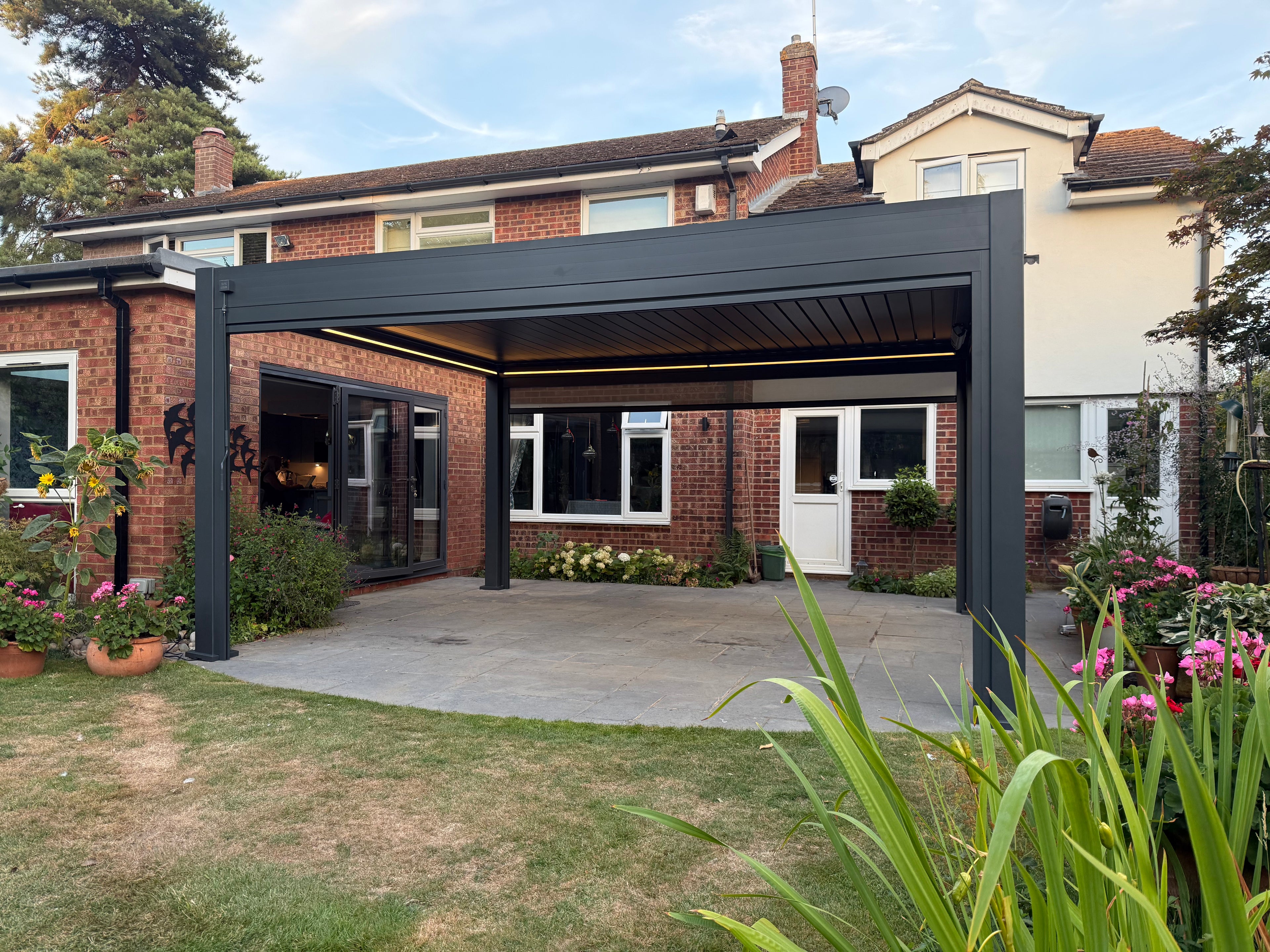 5m & 6m Large Aluminium Pergola