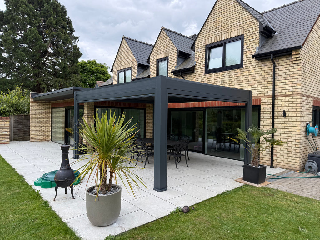 Waterproof Aluminium Adjustable Louvered Pergola | Pergolife Lykke