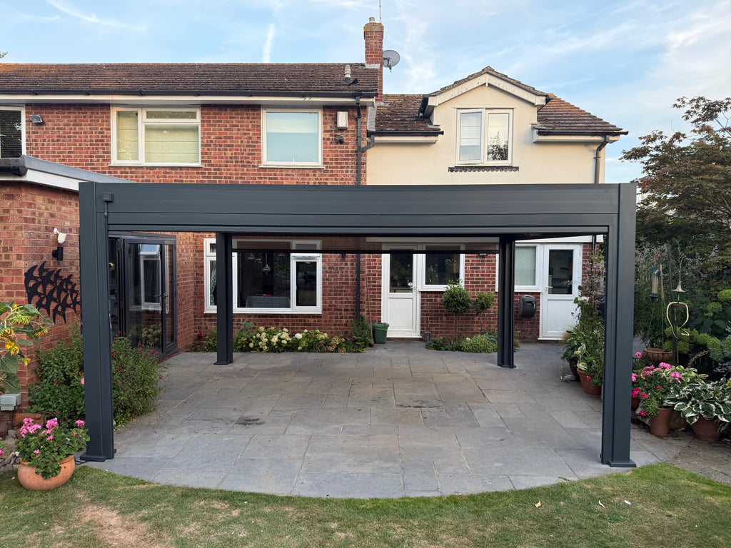 Waterproof Aluminium Adjustable Louvered Pergola | Pergolife Lykke