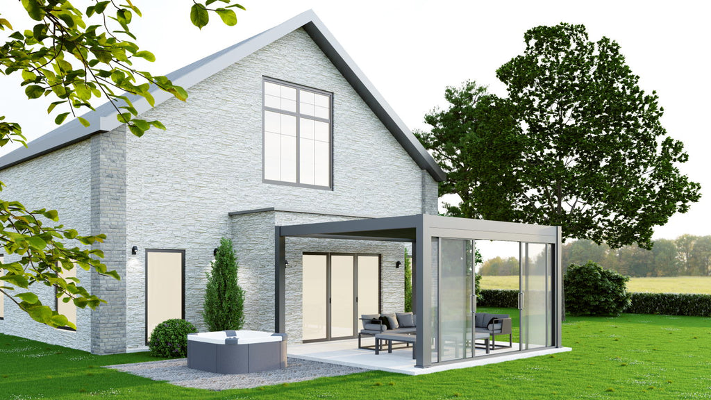 PergoLIFE - 4m Pergola Glass Sliding Door System - Accessories