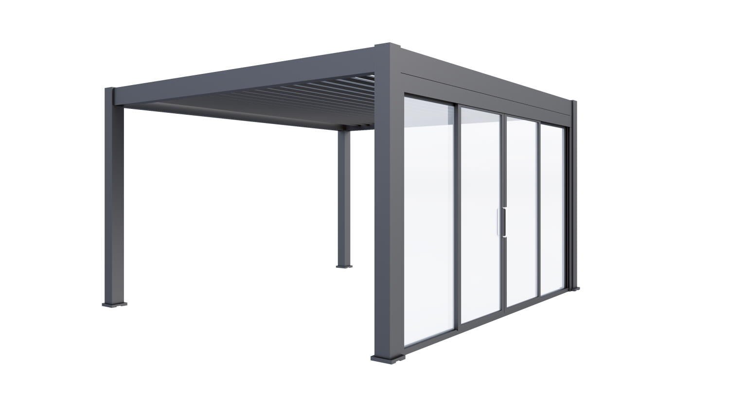 PergoLIFE - 4m Pergola Glass Sliding Door System - Accessories