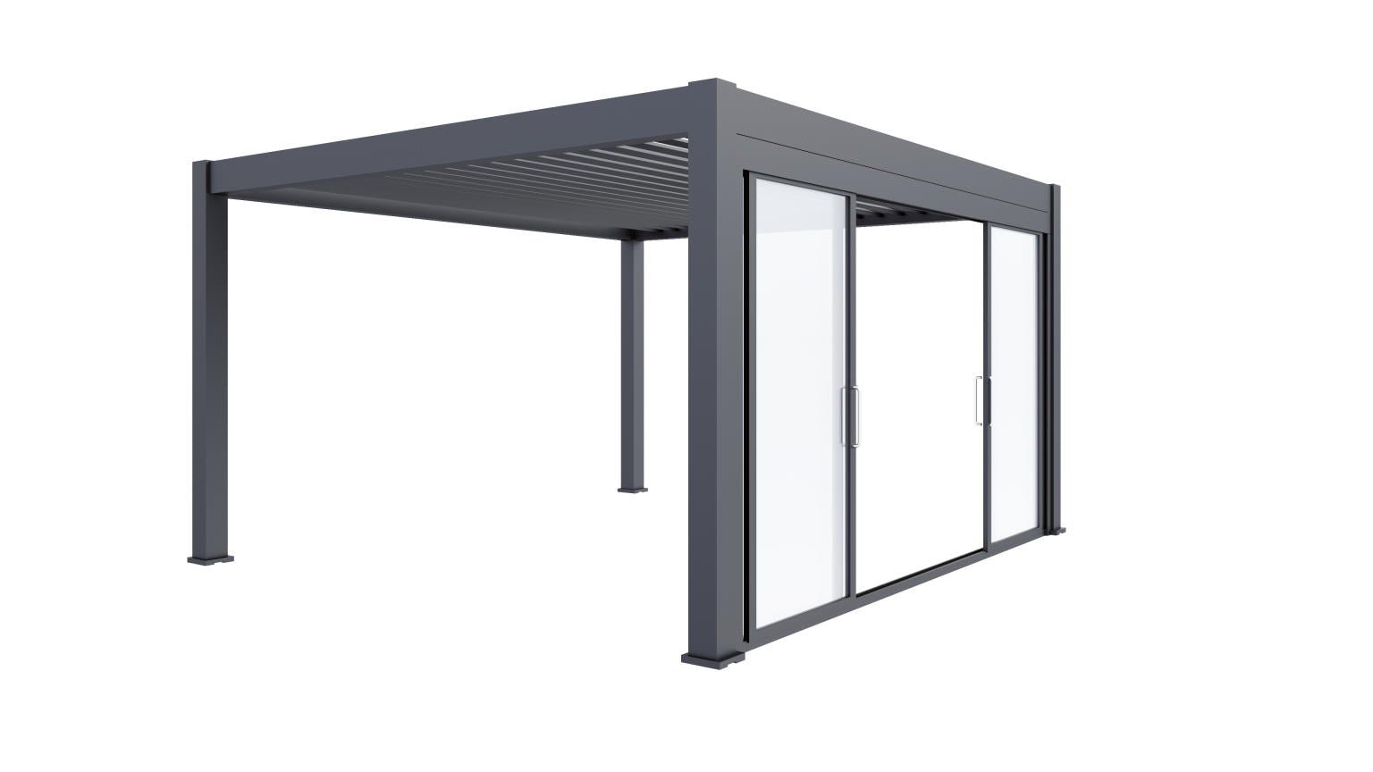 PergoLIFE - 4m Pergola Glass Sliding Door System - Accessories