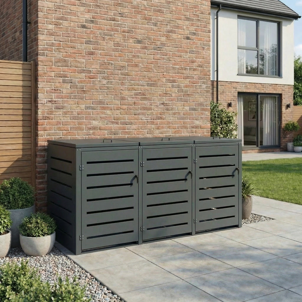 PergoLIFE - Aluminium Bin Store – Modern Wheelie Bin Storage - Aluminium Bin Store