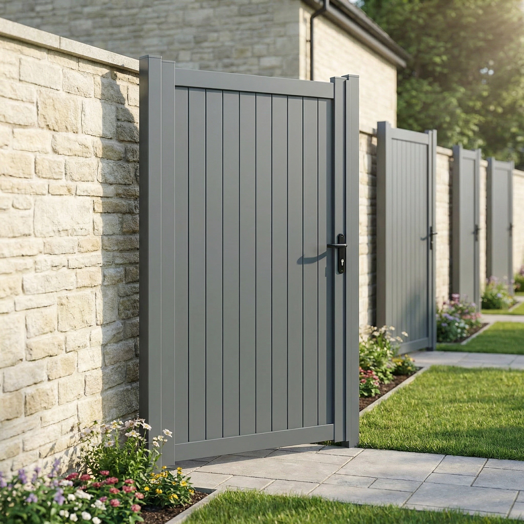 PergoLIFE - Aluminium Pedestrian Gate – Modern Garden & Access Gate - Aluminium Pedestrian Gate