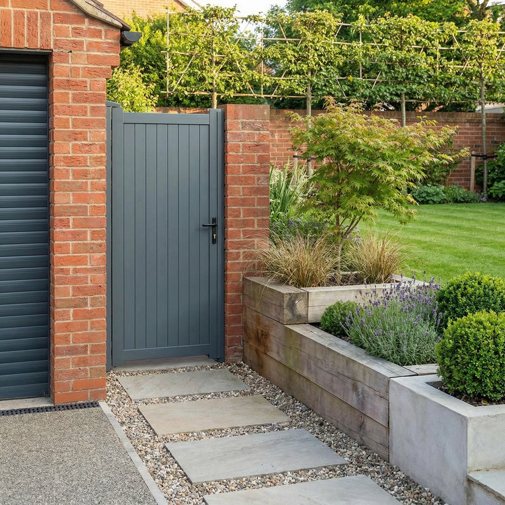 PergoLIFE - Aluminium Pedestrian Gate – Modern Garden & Access Gate - Aluminium Pedestrian Gate