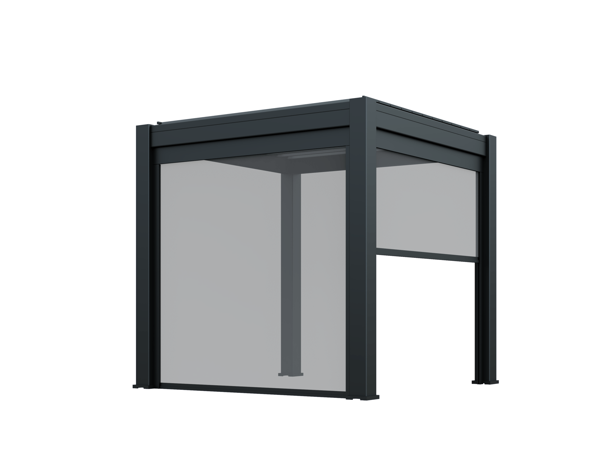 PergoLIFE - Amalfi Pergola With LED Lights 4 Side Pull Down Screens & 5 Year Warranty - Pergola