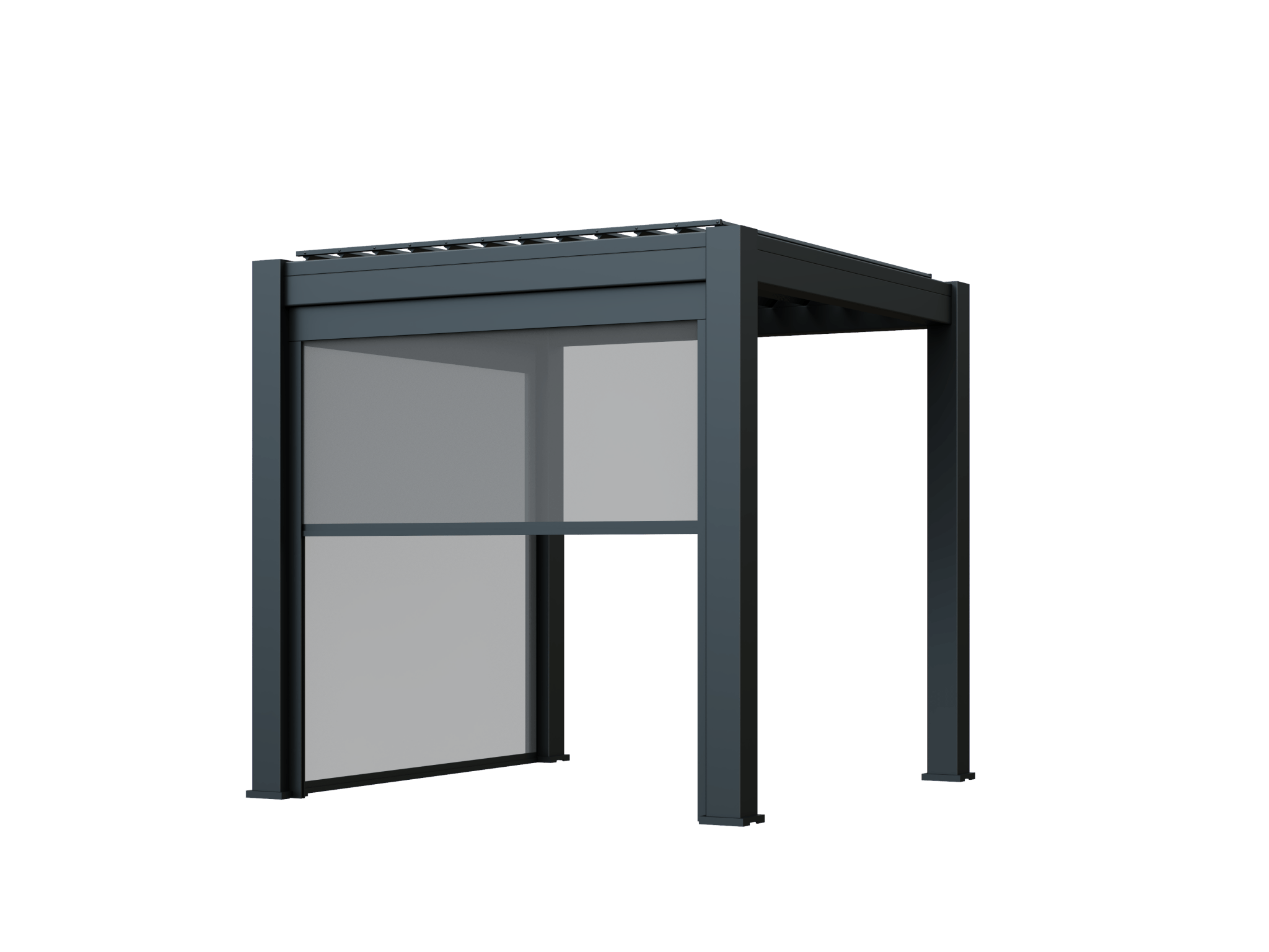 PergoLIFE - Amalfi Pergola With LED Lights 4 Side Pull Down Screens & 5 Year Warranty - Pergola