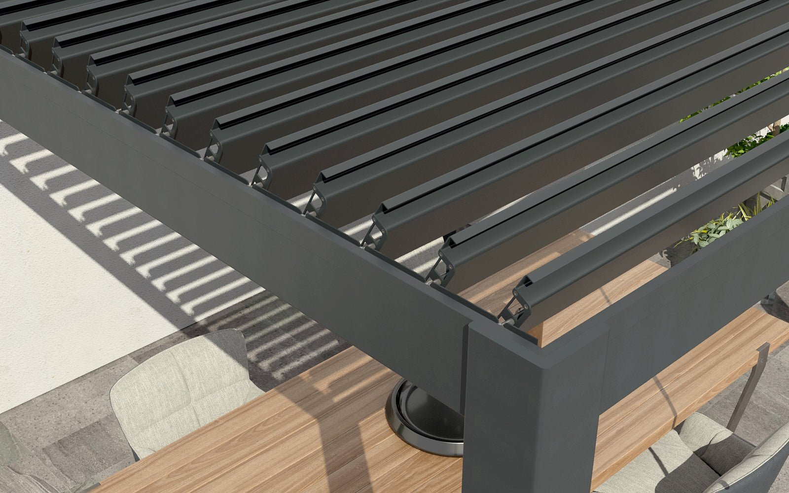 PergoLIFE - Sphere Essential Aluminium Pergola with LED Lights Build Your Own 5 Year Warranty - Pergola