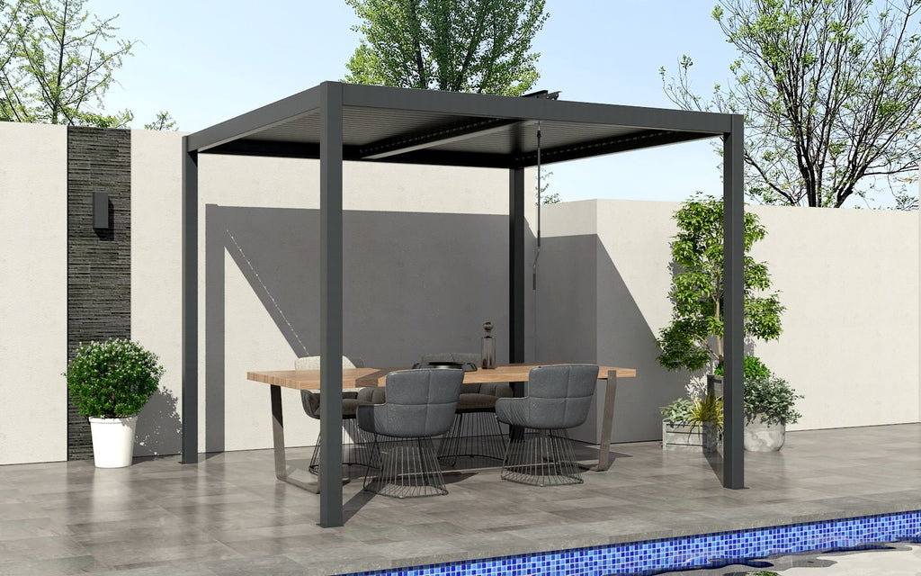 PergoLIFE - Sphere Essential Aluminium Pergola with LED Lights Build Your Own 5 Year Warranty - Pergola