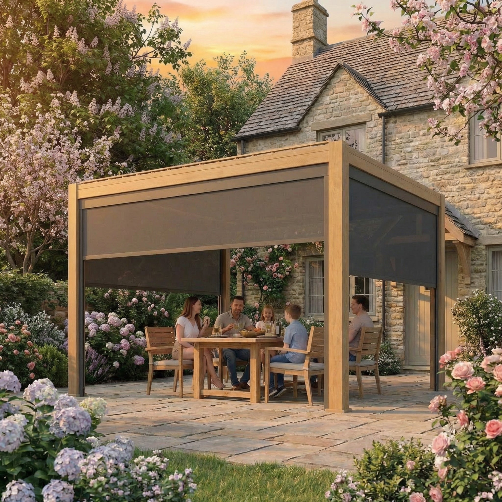 PergoLIFE - Waterproof Aluminium Adjustable Louvered Pergola | Pergolife Lykke - Pergola