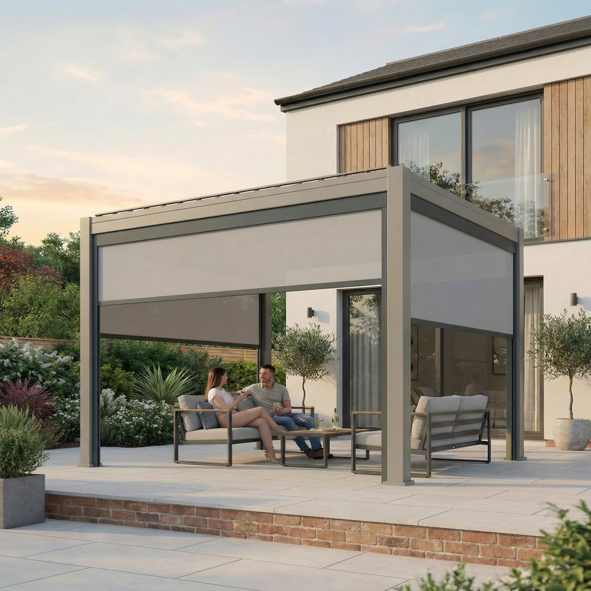 PergoLIFE - Waterproof Aluminium Adjustable Louvered Pergola | Pergolife Lykke - Pergola